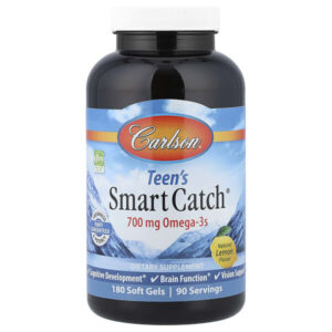 Smart Catch® для подростков, натуральный лимонный вкус, 180 капсул — Carlson