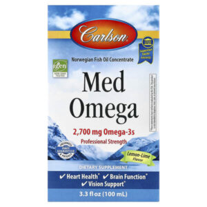 Med Omega, со вкусом лимона и лайма, 100 мл (3,3 жидк. унции) — Carlson
