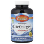 Elite Omega-3 Gems®, отборные омега-3 кислоты из норвежской рыбы дикого улова, натуральный лимонный вкус, 90 капсул — Carlson