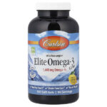 Elite Omega-3 Gems®, отборные омега-3 кислоты из норвежской рыбы дикого улова, натуральный лимонный вкус, 180 капсул — Carlson