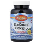 EcoSmart®, омега-3 из норвежской рыбы дикого улова, натуральный лимонный вкус, 90 капсул — Carlson