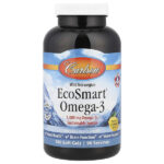 EcoSmart®, омега-3 из норвежских морепродуктов дикого улова, с натуральным лимонным вкусом, 180 капсул — Carlson