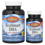 EcoSmart® DHA, натуральный лимон, 500 мг, 60 мягких таблеток + 20 мягких таблеток — Carlson