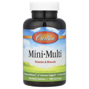 Mini-Multi, витамины и минералы, без железа, 180 таблеток — Carlson