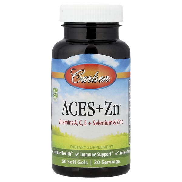 car04420_v_24.jpg Aces + Zn®, 60 капсул — Carlson