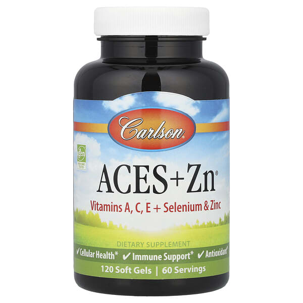 car04421_v_45.jpg Aces + Zn, 120 мягких желатиновых капсул — Carlson