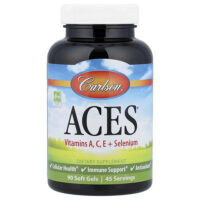 ACES®, витамины A, C, E и селен, 90 мягких таблеток — Carlson