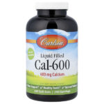Cal-600 с жидкостью, 600 мг, 250 мягких таблеток — Carlson