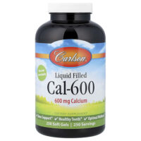 Cal-600 с жидкостью, 600 мг, 250 мягких таблеток — Carlson