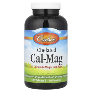 Chelated Cal-Mag, 180 таблеток — Carlson
