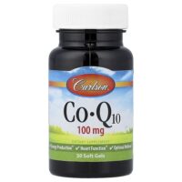 коэнзим Q10, 100 мг, 30 капсул — Carlson