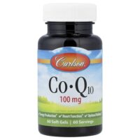 CoQ10, 100 мг, 60 мягких таблеток — Carlson
