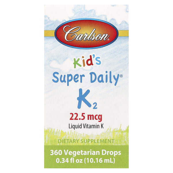 car10330_v_63.jpg Super Daily K2 для детей, 22,5 мкг, 10,16 мл (0,34 жидк. унций) — Carlson