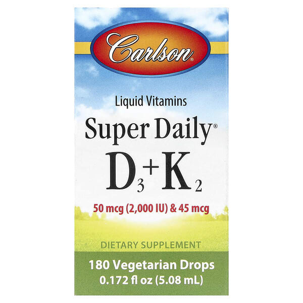 car10550_v_68.jpg Super Daily® D3 и K2, 5,08 мл (0,172 жидк. унции) — Carlson