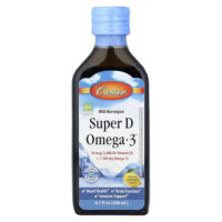 Super D Omega-3® от Wild Norwegian, натуральный лимонный вкус, 200 мл (6,7 жидк. унции) — Carlson