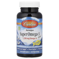 Super Omega-3 Gems®, омега-з из норвежской рыбы, 50 капсул — Carlson