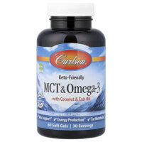 MCT и омега-3, кокос и рыбий жир, 60 капсул — Carlson