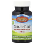 Niacin-Time®, 500 мг, 50 вегетарианских таблеток — Carlson