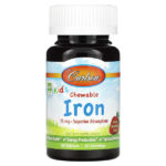Kid's Chewable Iron, клубника, 15 мг, 30 таблеток — Carlson