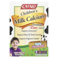 Children's Milk Calcium Formula, цинк, 50 жевательных таблеток — CATALO