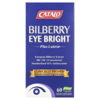 Bilberry Eye Bright Plus Lutein, 60 вегетарианских капсул — CATALO