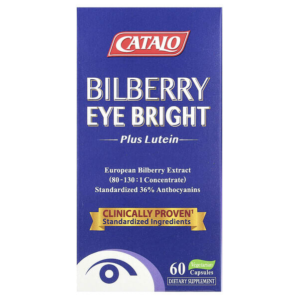 cat02594_v_20.jpg Bilberry Eye Bright Plus Lutein, 60 вегетарианских капсул — CATALO