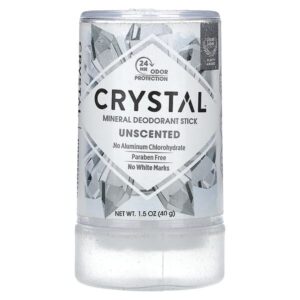 минеральный дезодорант-карандаш, без запаха, 40 г (1,5 унции) — CRYSTAL
