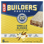 Builders® Protein Bar, Vanilla Almond, 6 Bars, 2.4 oz (68 g) Each — Clif Bar