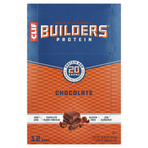 Builders®, протеиновый батончик, шоколад, 12 батончиков по 68 г (2,4 унции) — Clif Bar