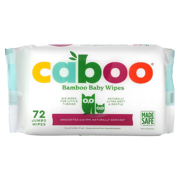 cbp73801_v_10.jpg Детские салфетки из бамбука, без запаха, 72 салфетки Jumbo — Caboo