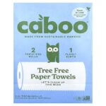 бумажные салфетки без древесины, 2 рулона — Caboo