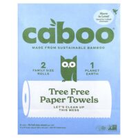 бумажные салфетки без древесины, 2 рулона — Caboo