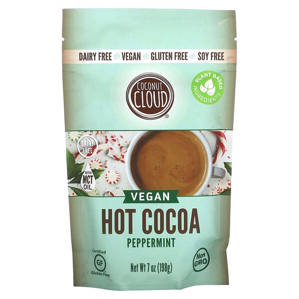 ccd00026_v_2.jpg Vegan Hot Cocoa, перечная мята, 198 г (7 унций) — Coconut Cloud