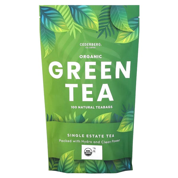 cdg21929_v_2.jpg Single Extract Tea, органический зеленый чай, 100 натуральных чайных пакетиков, 220 г (7,76 унции) — Cederberg Tea Co