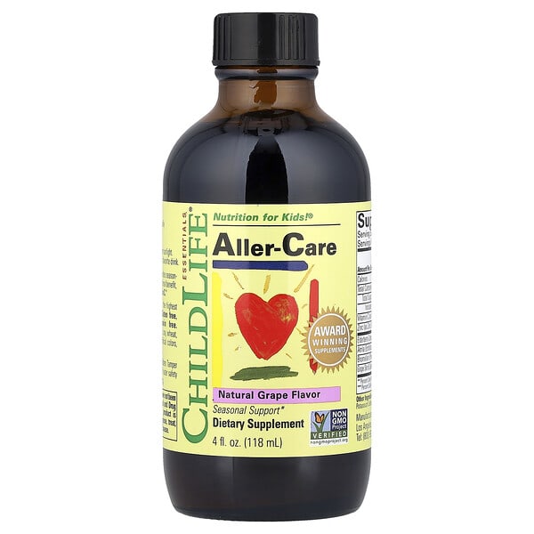 cdl10450_v_77.jpg Aller-Care, натуральный виноград, 118 мл (4 жидк. унции) — ChildLife Essentials