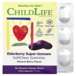 Super-Immune SoftChew Gummies, жевательные таблетки с бузиной для детей, со вкусом натуральных ягод, 27 таблеток — ChildLife Essentials