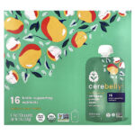 Organic Baby Puree, White Bean, Pumpkin, Apple with Cinnamon, 6 Pouches, 4 oz (113 g) Each — Cerebelly