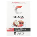 Live Fit, клубника и кокос, 14 упаковок, по 5,2 г (0,18 унции) — Celsius