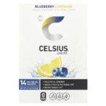 Live Fit, черничный лимонад, 14 пакетиков, по 5,48 г (0,19 унции) — Celsius