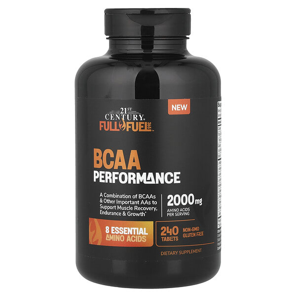 cen22292_v_8.jpg 21st Century, Full Fuel 365™, BCAA, эффективность, 240 таблеток