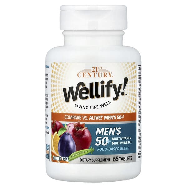 cen22452_v_61.jpg 21st Century, Wellify™, мультивитамины и минералы для мужчин старше 50 лет, 65 таблеток