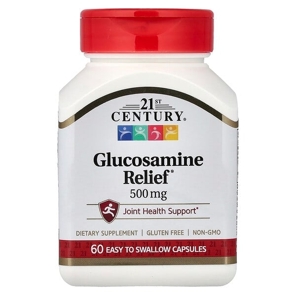cen22564_v_72.jpg 21st Century, Glucosamine Relief, 500 мг, 60 капсул, которые легко глотать