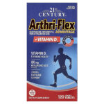21st Century, Arthri-Flex Advantage®, с витамином D3, 120 таблеток, покрытых оболочкой