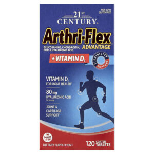 21st Century, Arthri-Flex Advantage®, с витамином D3, 120 таблеток, покрытых оболочкой