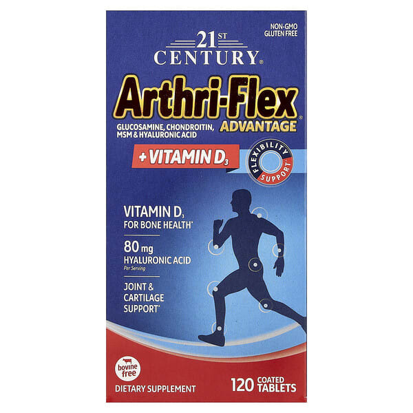 cen22623_v_112.jpg 21st Century, Arthri-Flex Advantage®, с витамином D3, 120 таблеток, покрытых оболочкой