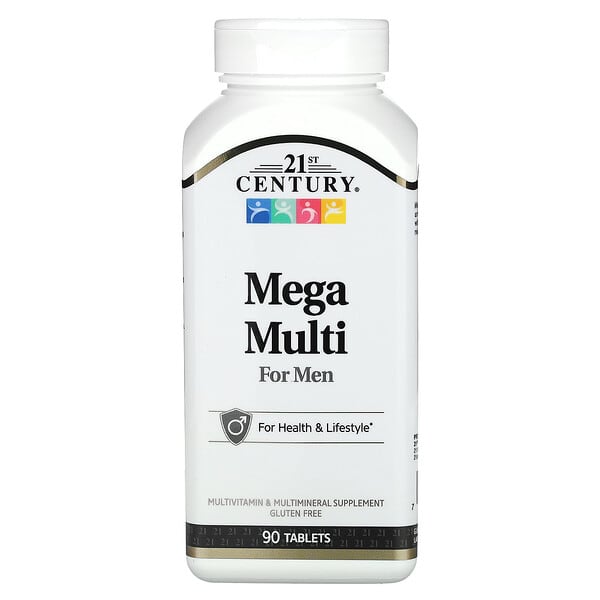 cen22658_v_64.jpg 21st Century, Mega Multi, мультивитамины для мужчин, 90 таблеток