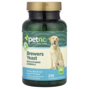 Пивные дрожжи, для собак, 250 жевательных таблеток — petnc NATURAL CARE