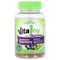 21st Century, VitaJoy® Sambucus, жевательные мармеладки с витамином C и цинком, со вкусом ягод, 60 жевательных таблеток