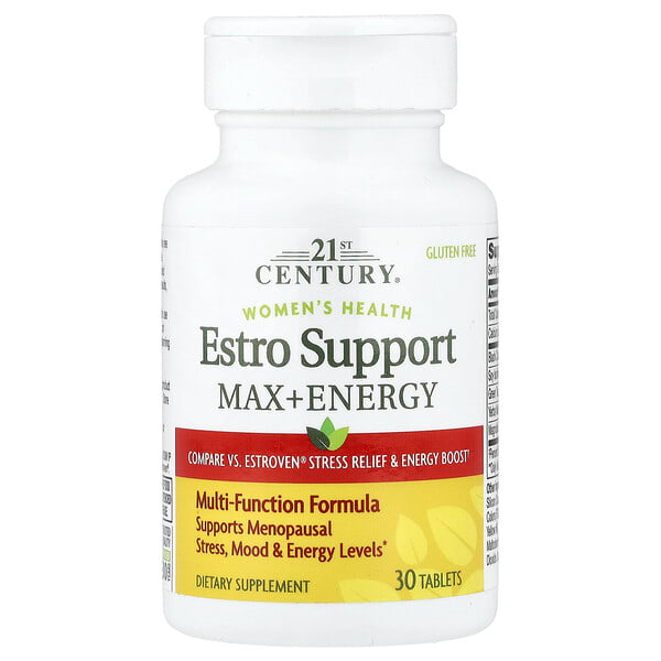cen28023_v_43.jpg 21st Century, Women's Health, Estro Support Max + Energy, 30 таблеток