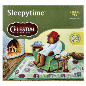 Sleepytime, травяной чай, без кофеина, 40 чайных пакетиков, 59 г (2,1 унции) — Celestial Seasonings
